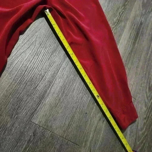 Vintage 90s Liz Moody silky red embroidered puffy long sleeve  button-up shirt - Picture 14 of 14